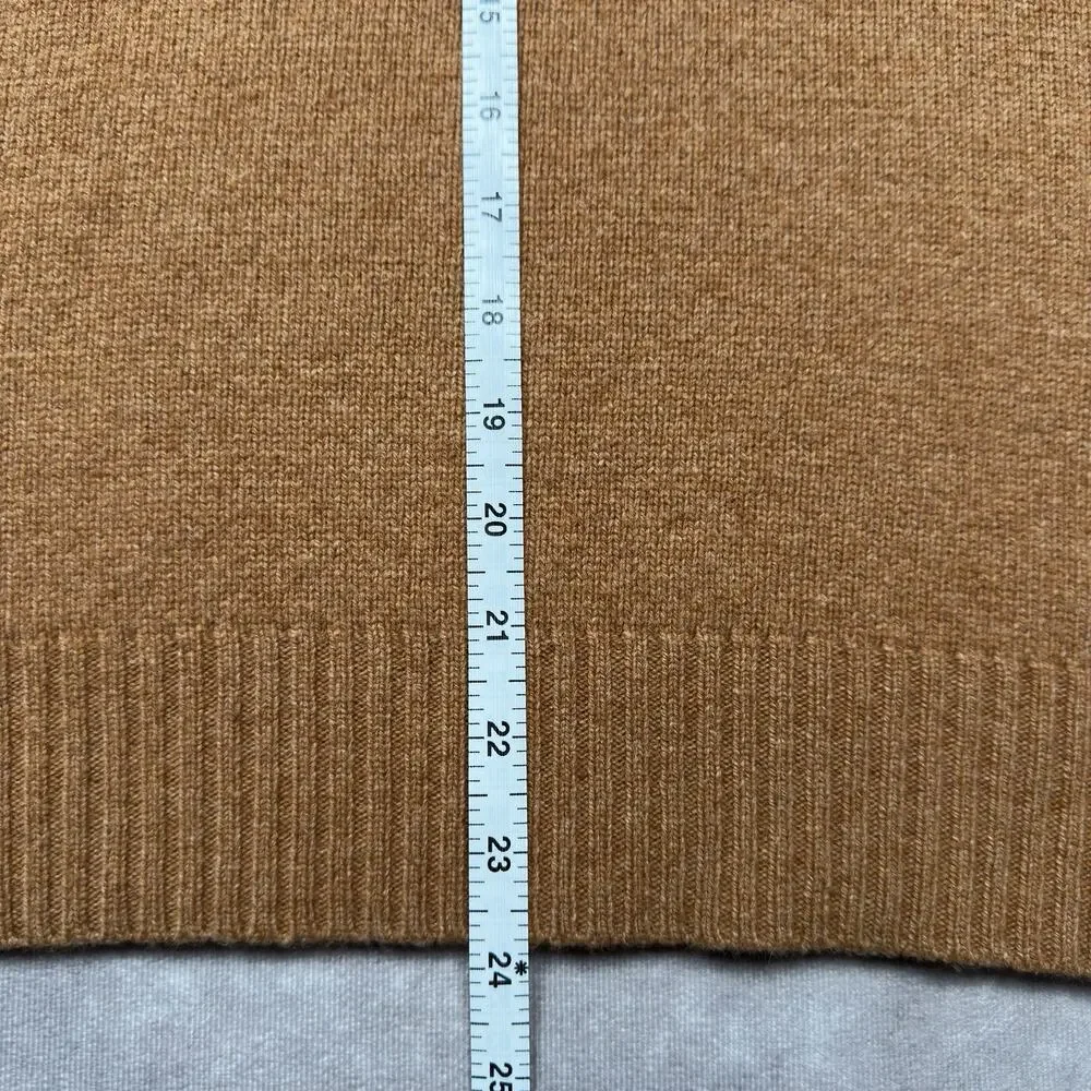 Vintage Banana Republic Wool Cashmere Angora Sweater Vest Mens Sz. S Camel Brown